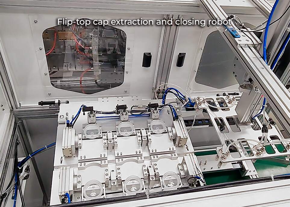 Flip-top cap extraction closing AGILLE