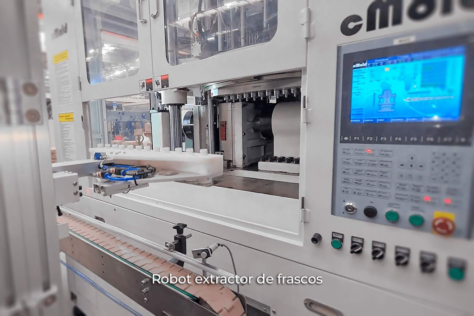 Robot extractor de frascos ISBM CMOLD