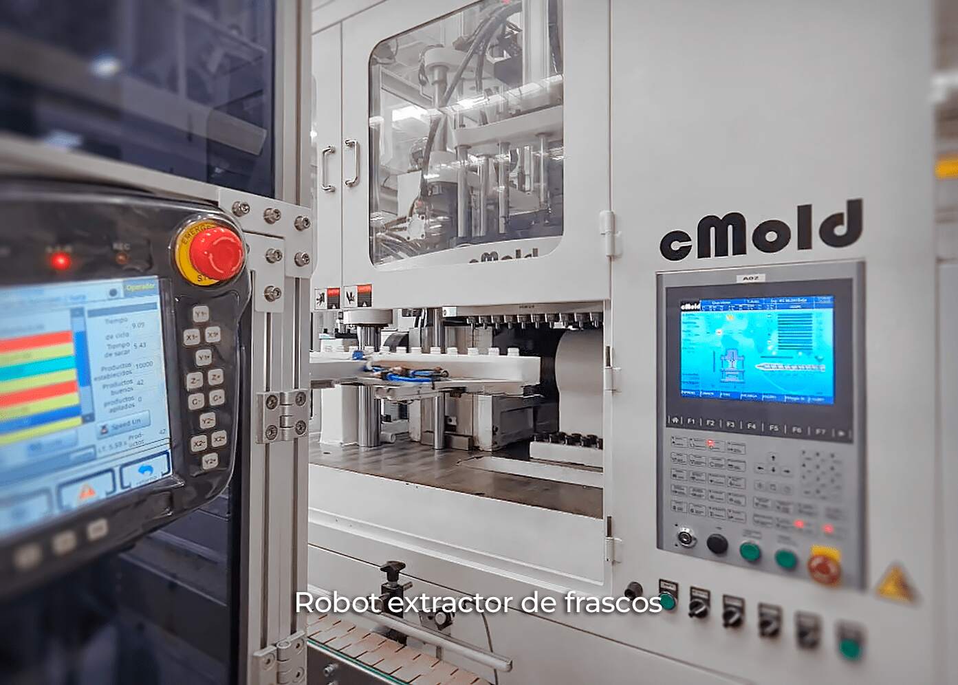 Robot extractor de frascos ISBM CMOLD