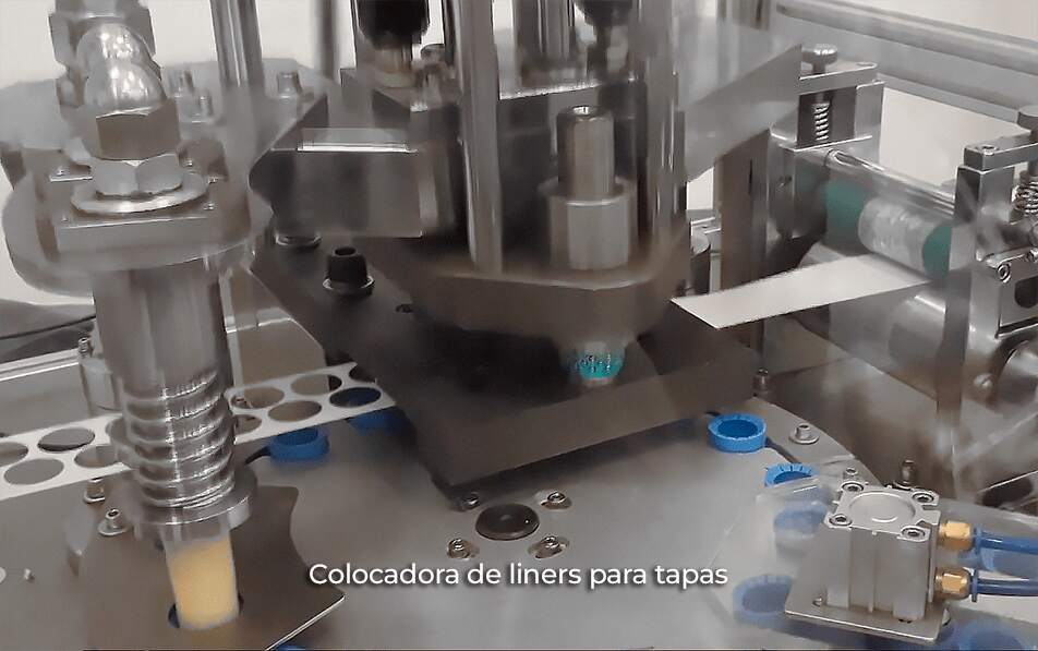 Colocadora de liner para tapa AGILLE